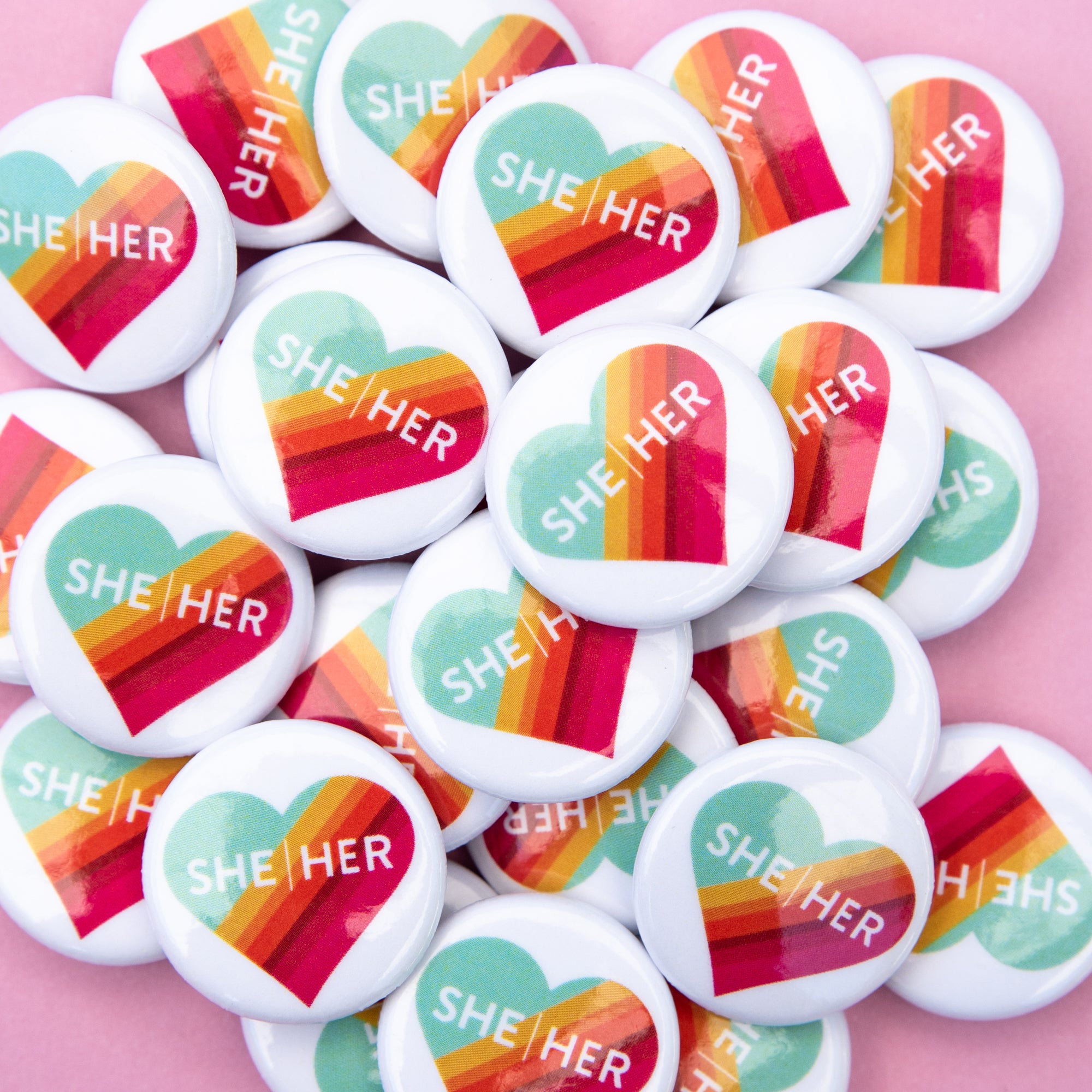 Pronoun Buttons in Bulk – All Are Welcome Here