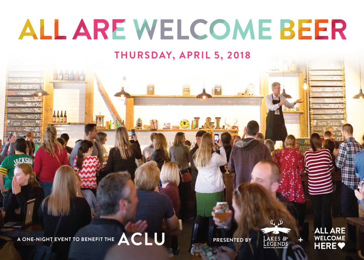 Save the date for All Are Welcome Beer on Thursday, April 5